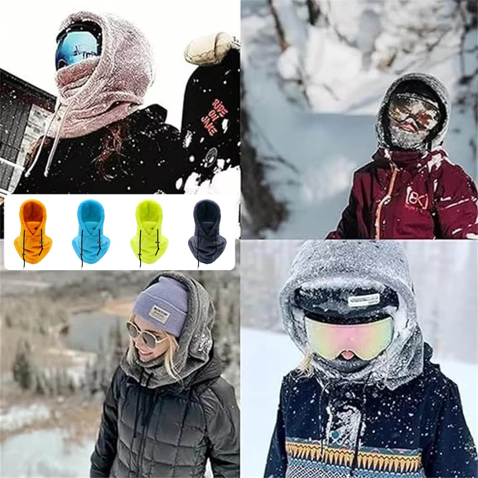 Full face muts – warme zachte muts die het hele gezicht bedekt – heerlijk tegen de koude winterdagen