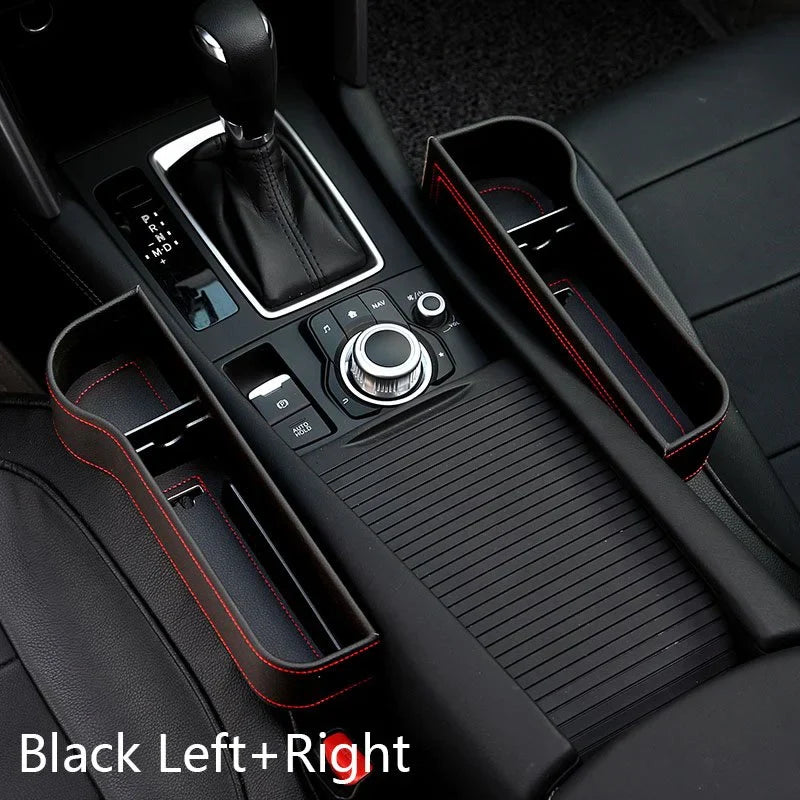 Luxe auto organizer bestuurder en bijrijder - autostoel opbergdoos met bekerhouder - opbergen auto accessoires - beschikbaar in 3 kleuren