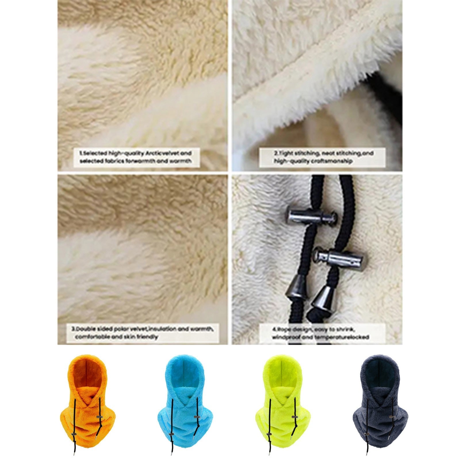 Full face muts – warme zachte muts die het hele gezicht bedekt – heerlijk tegen de koude winterdagen