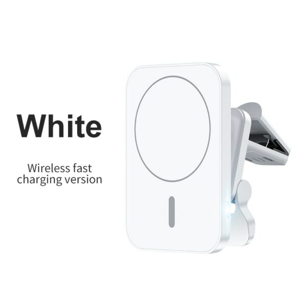 Draadloos laadstation voor in de auto - 15W snellader - iPhone 12 13 14 met magneet - draadloos uw smartphone opladen in elke auto