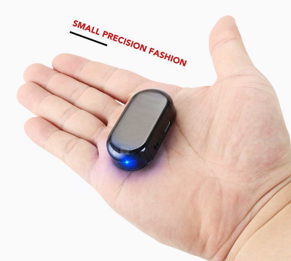 Solar powered anti diefstal led - Dummy - Alarmwaarschuwing - Knipperend - beveiligingslicht -Voorkom auto inbraak