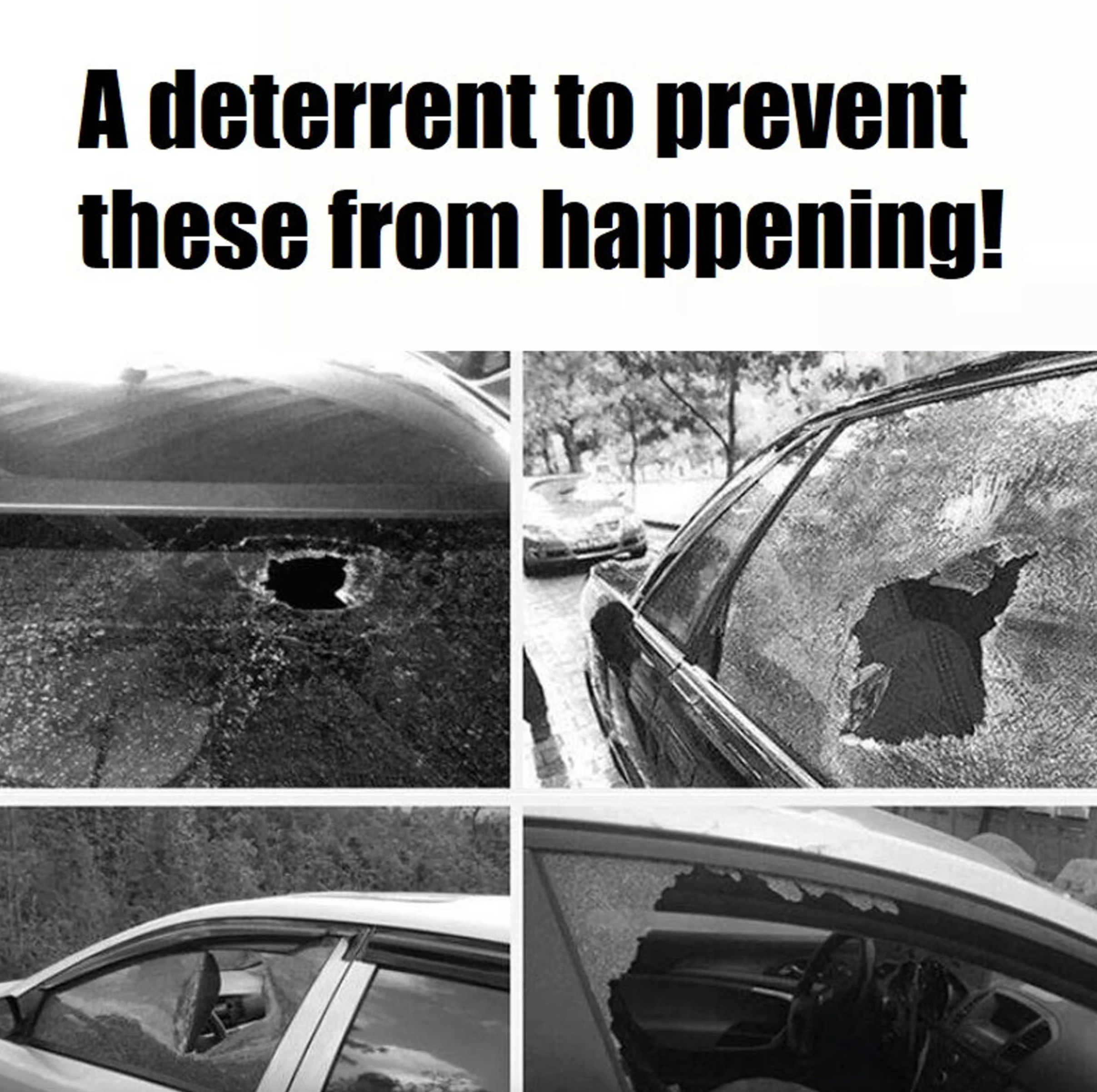 Solar powered anti diefstal led - Dummy - Alarmwaarschuwing - Knipperend - beveiligingslicht -Voorkom auto inbraak