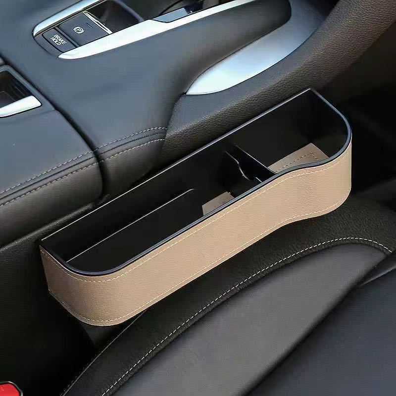 Luxe auto organizer bestuurder en bijrijder - autostoel opbergdoos met bekerhouder - opbergen auto accessoires - beschikbaar in 3 kleuren