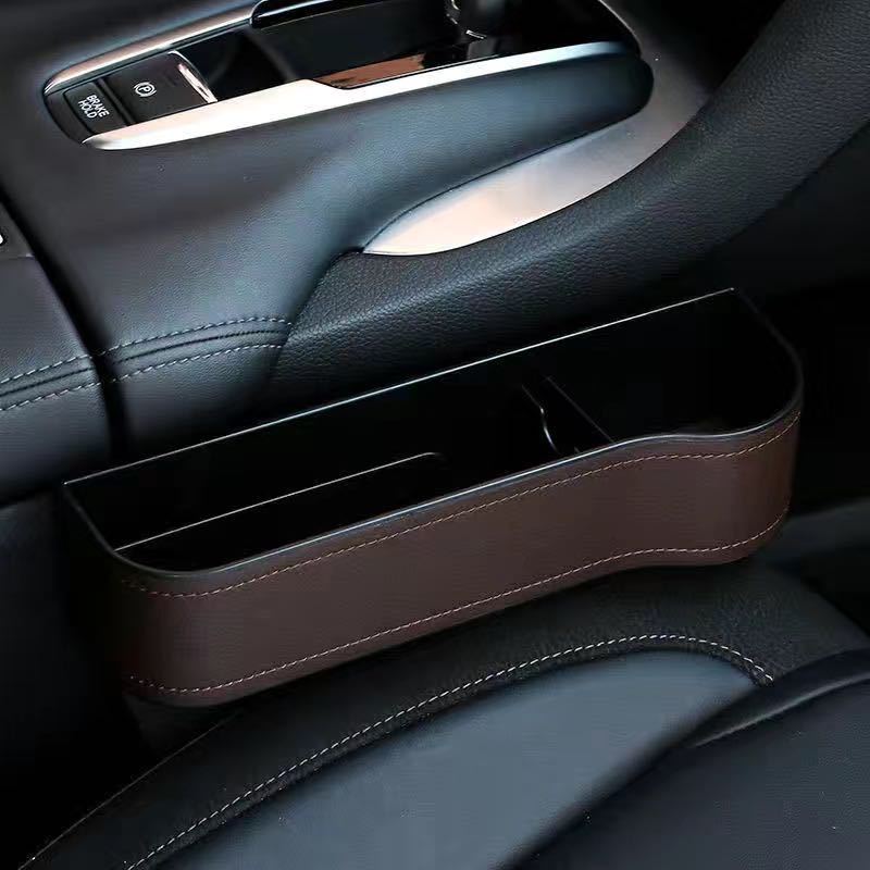 Luxe auto organizer bestuurder en bijrijder - autostoel opbergdoos met bekerhouder - opbergen auto accessoires - beschikbaar in 3 kleuren