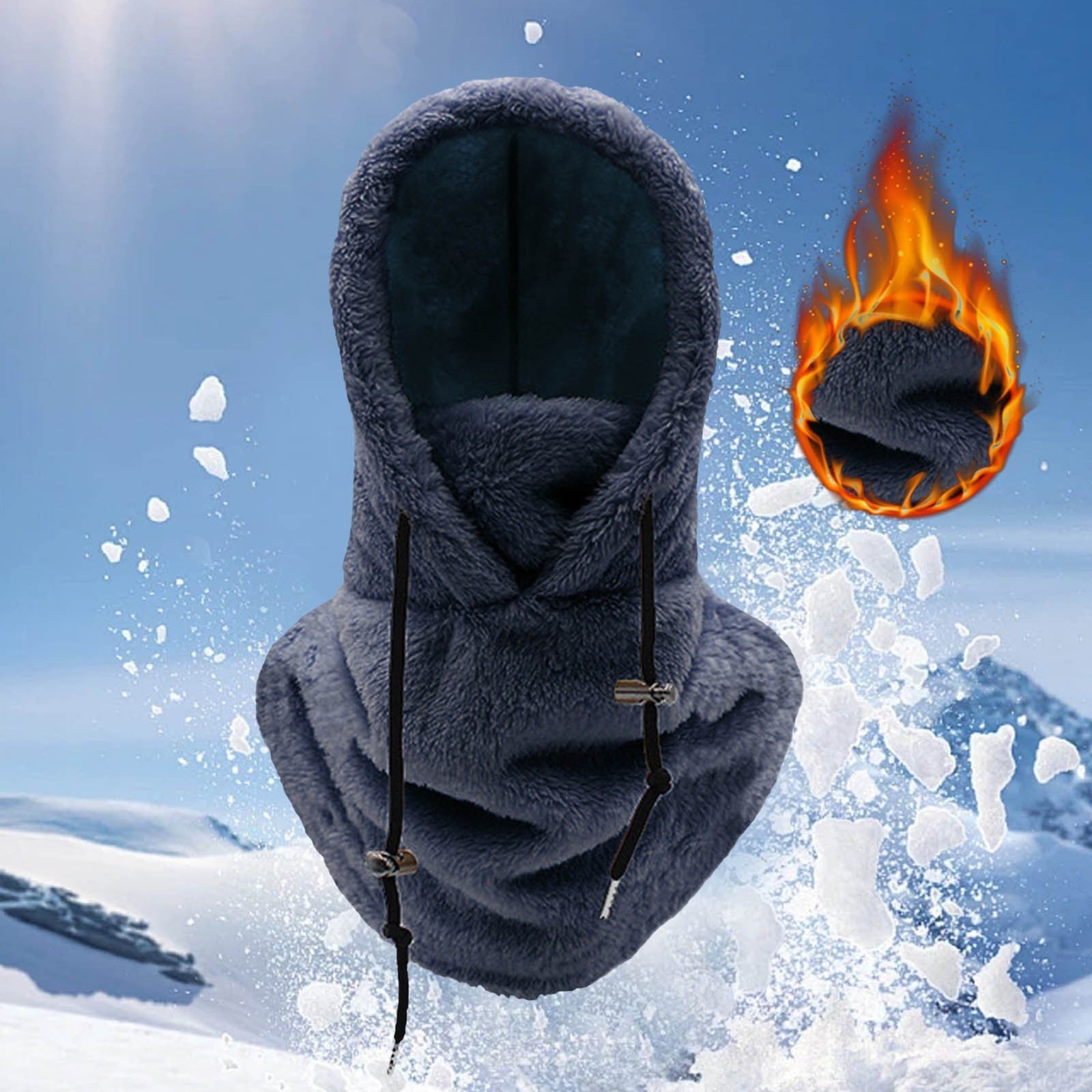 Full face muts – warme zachte muts die het hele gezicht bedekt – heerlijk tegen de koude winterdagen