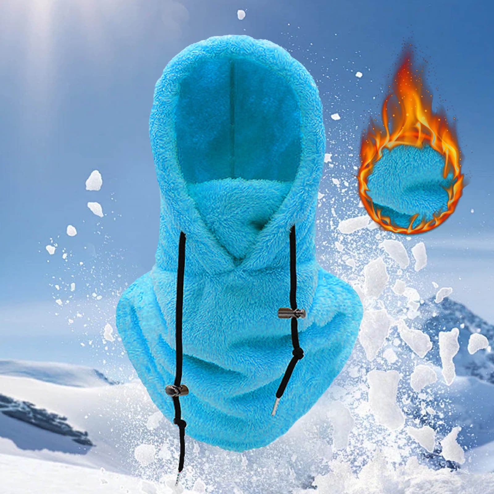 Full face muts – warme zachte muts die het hele gezicht bedekt – heerlijk tegen de koude winterdagen