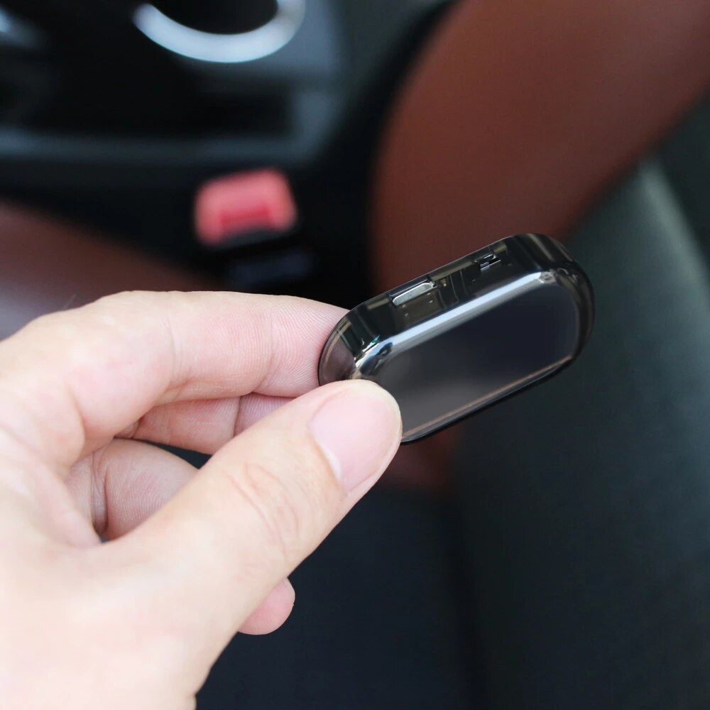 Solar powered anti diefstal led - Dummy - Alarmwaarschuwing - Knipperend - beveiligingslicht -Voorkom auto inbraak